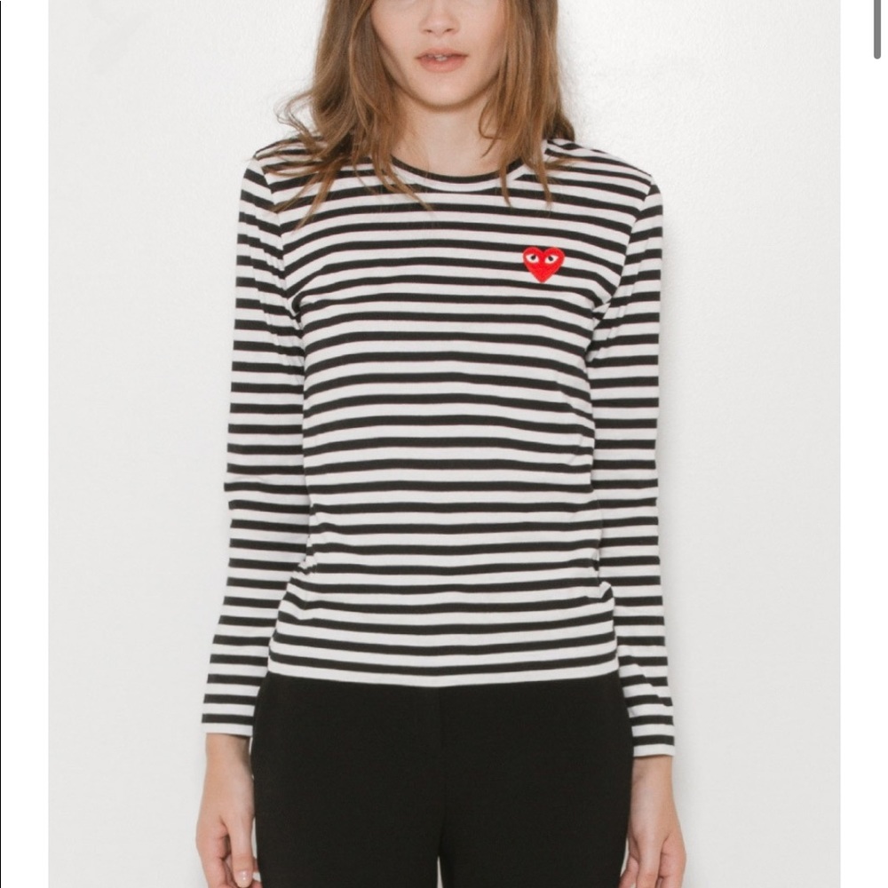 Black Striped CDG Commes des Garçons Tee